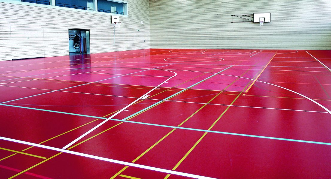 conica indoor sports hall surfacing