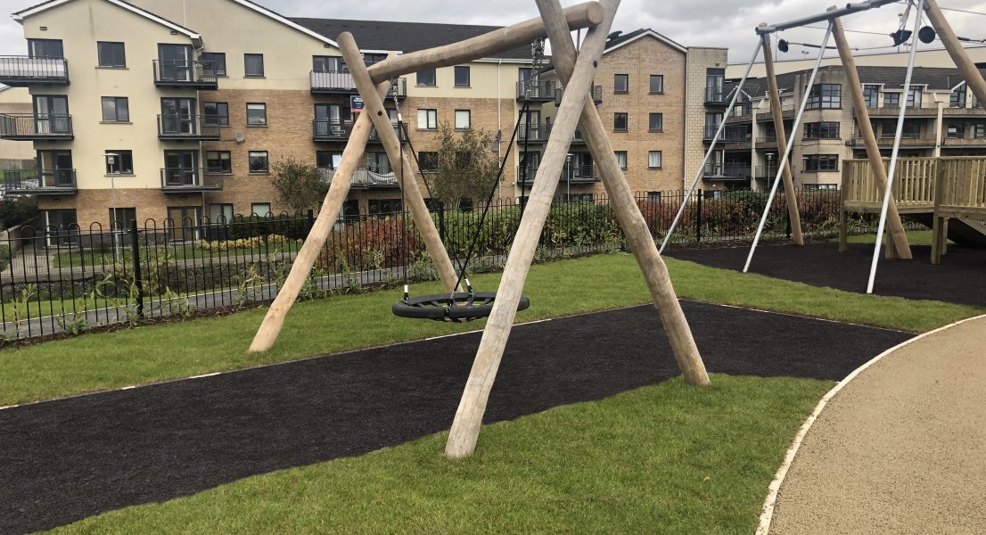 black rubber mulch