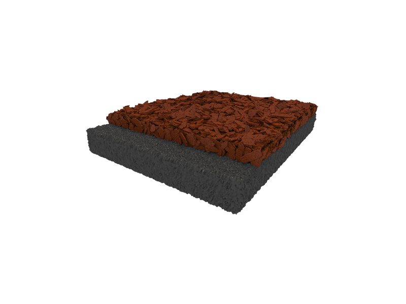 rubber colour coated mulch
